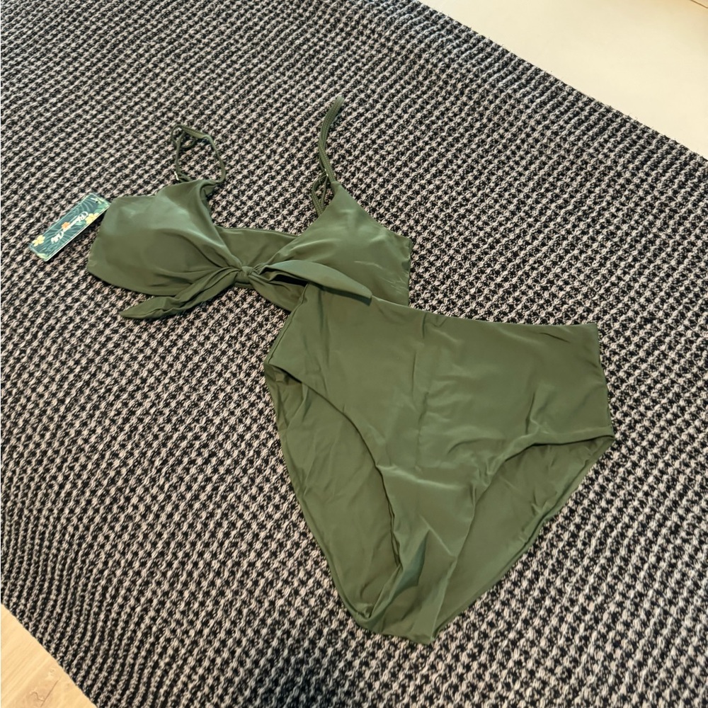 NWT Olive green bikini set